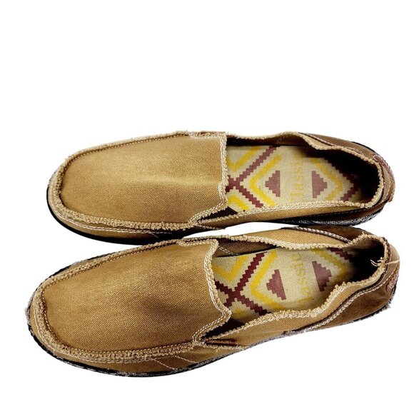 Mens Classic Casual Slip-On Loafers Size M12 brown - Picture 14 of 15